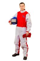 Комбинезон пескоструйщика ВЕКТОР проф с перчаткамир-р 52-54, рост 176