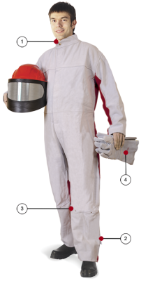 Костюм абразивоструйщика CONTRACOR, замша / хлопок, без перчаток р-р 58 (XXL)